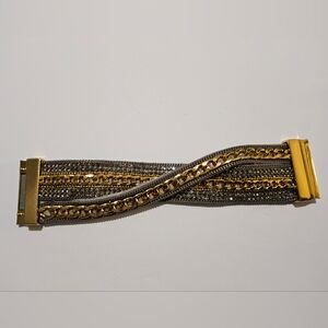 Gold and Silver Chain Bracelet